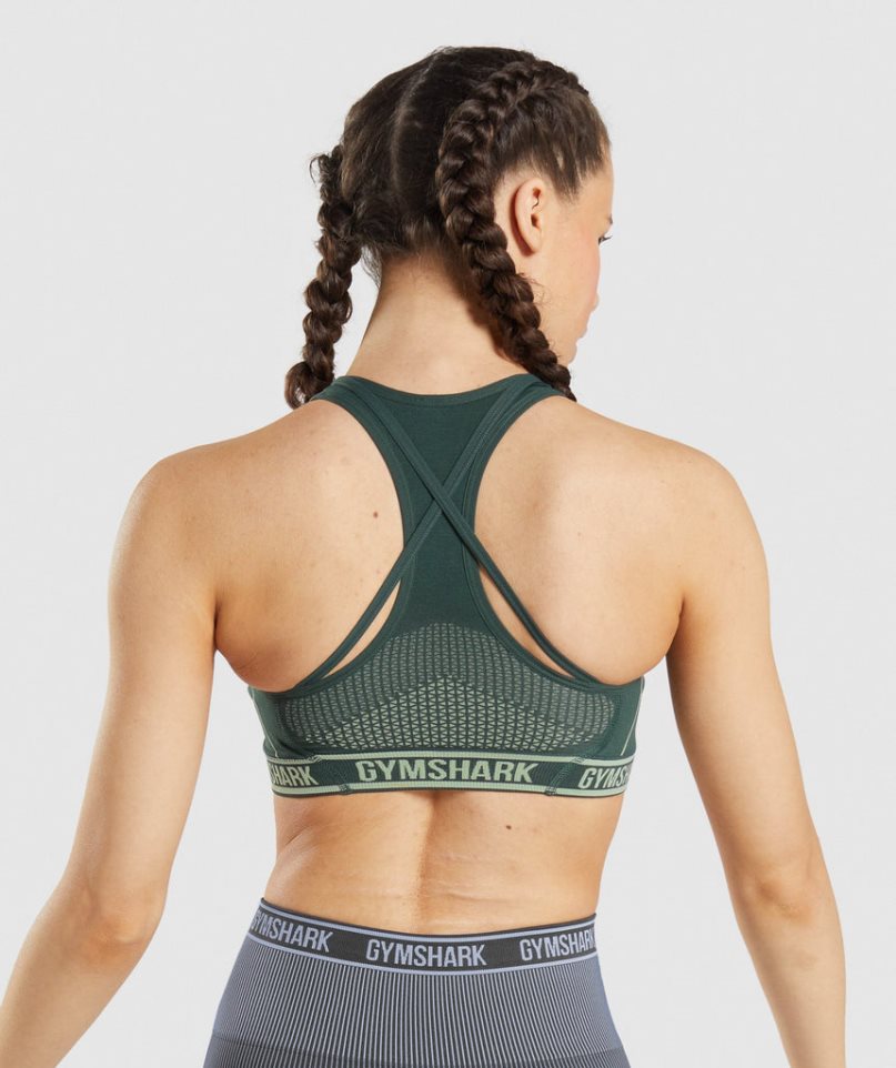 Staniki Sportowe Gymshark Apex Seamless Damskie Zielone | PL 317CFI